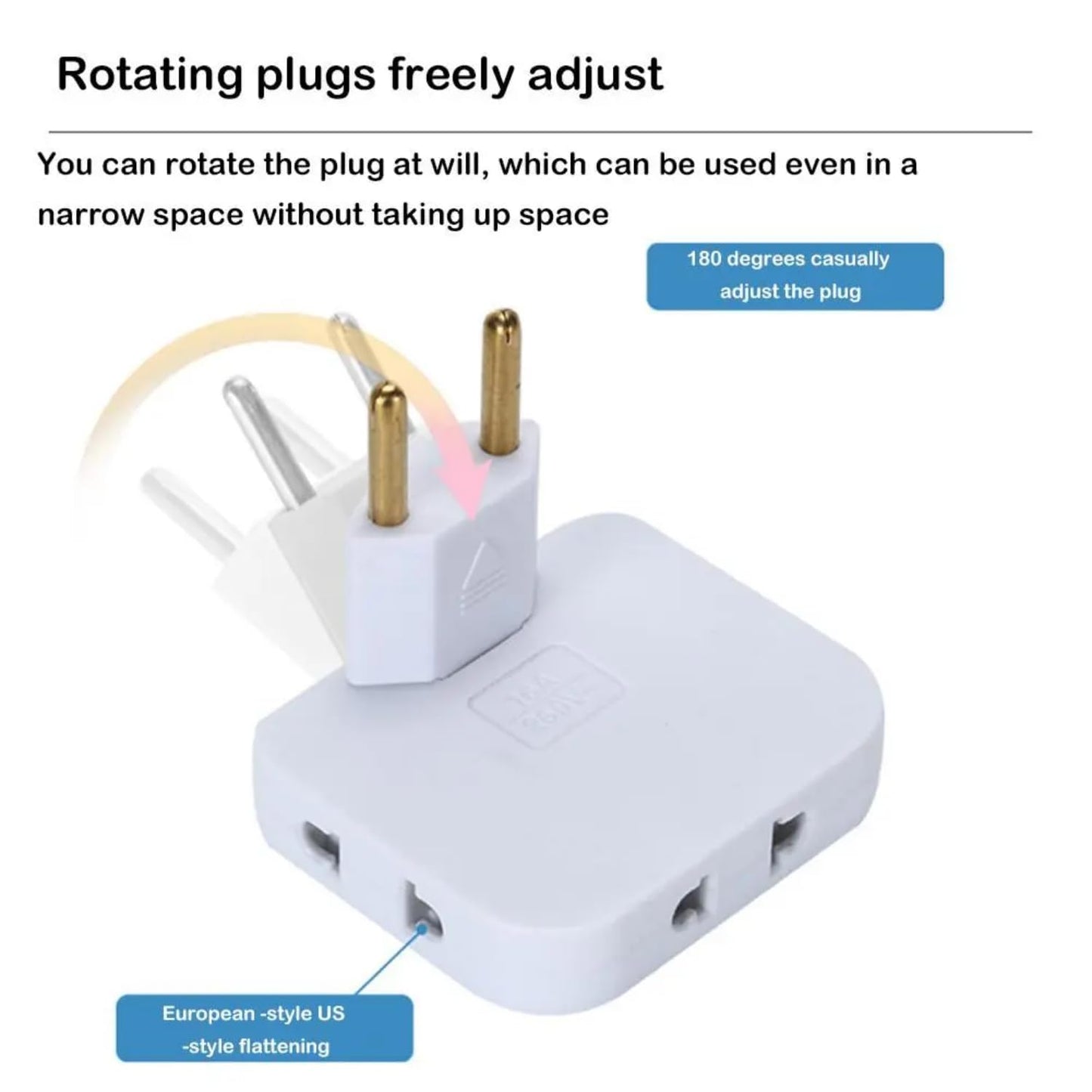 Rotatable Extension Plug (Pack of 2)