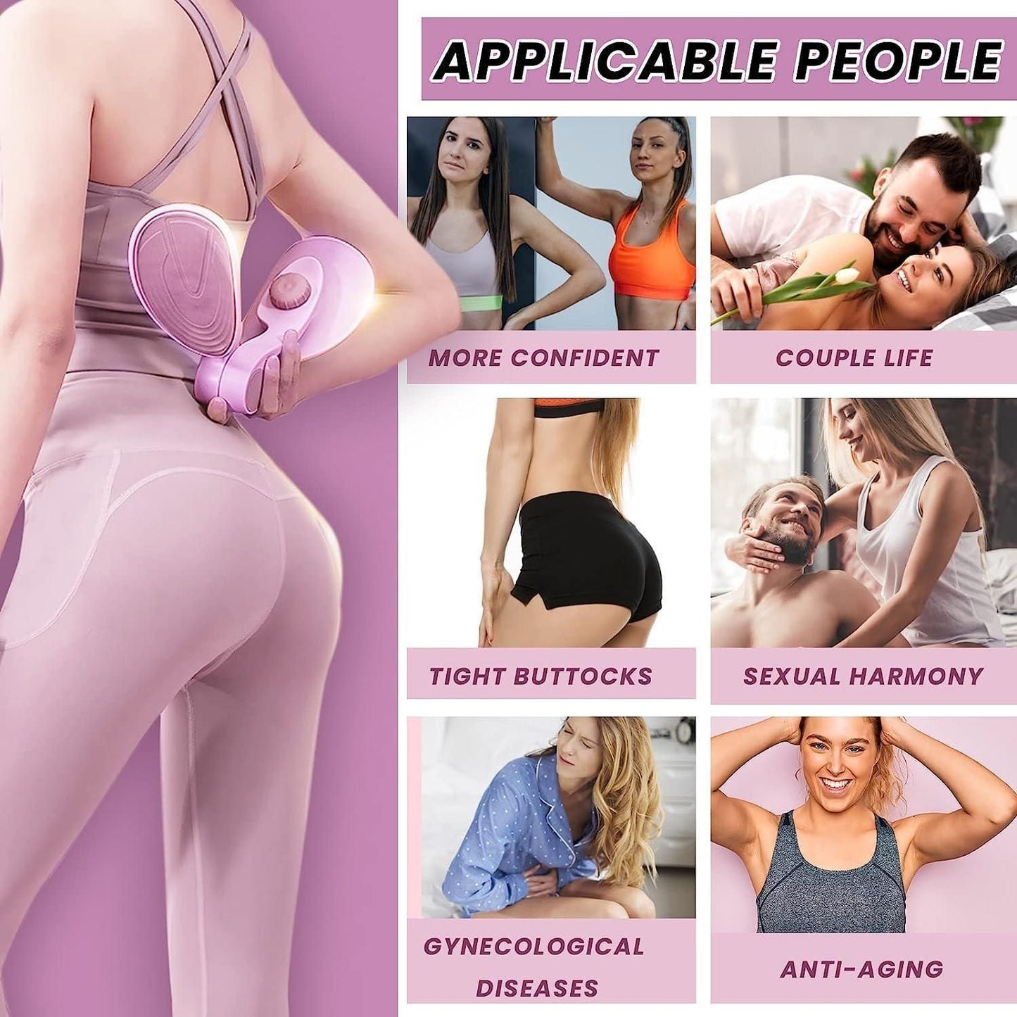 Hip, Pelvis & Thigh Exerciser for Women | Postpartum Rehabilitation | Butt Exerciser