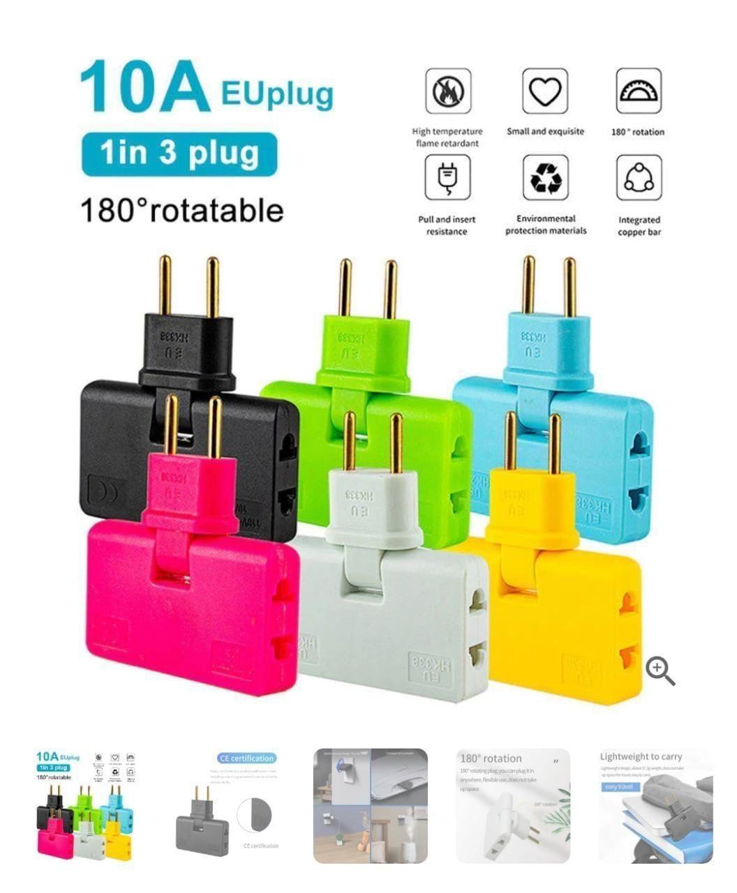Rotatable Extension Plug (Pack of 2)