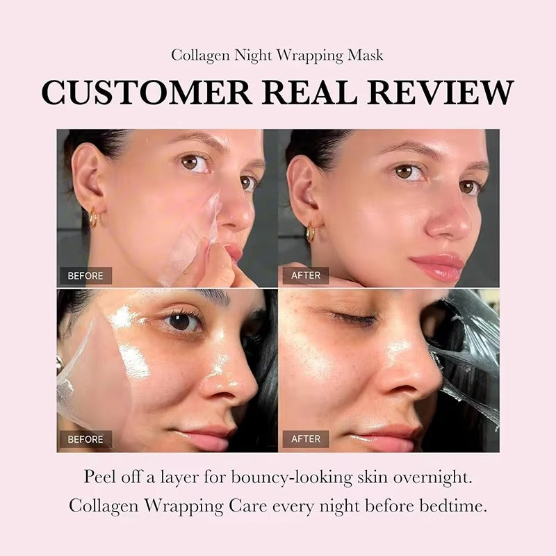 6 Pure Collagen Anti-Aging and Wrinkles Reducing Masks
