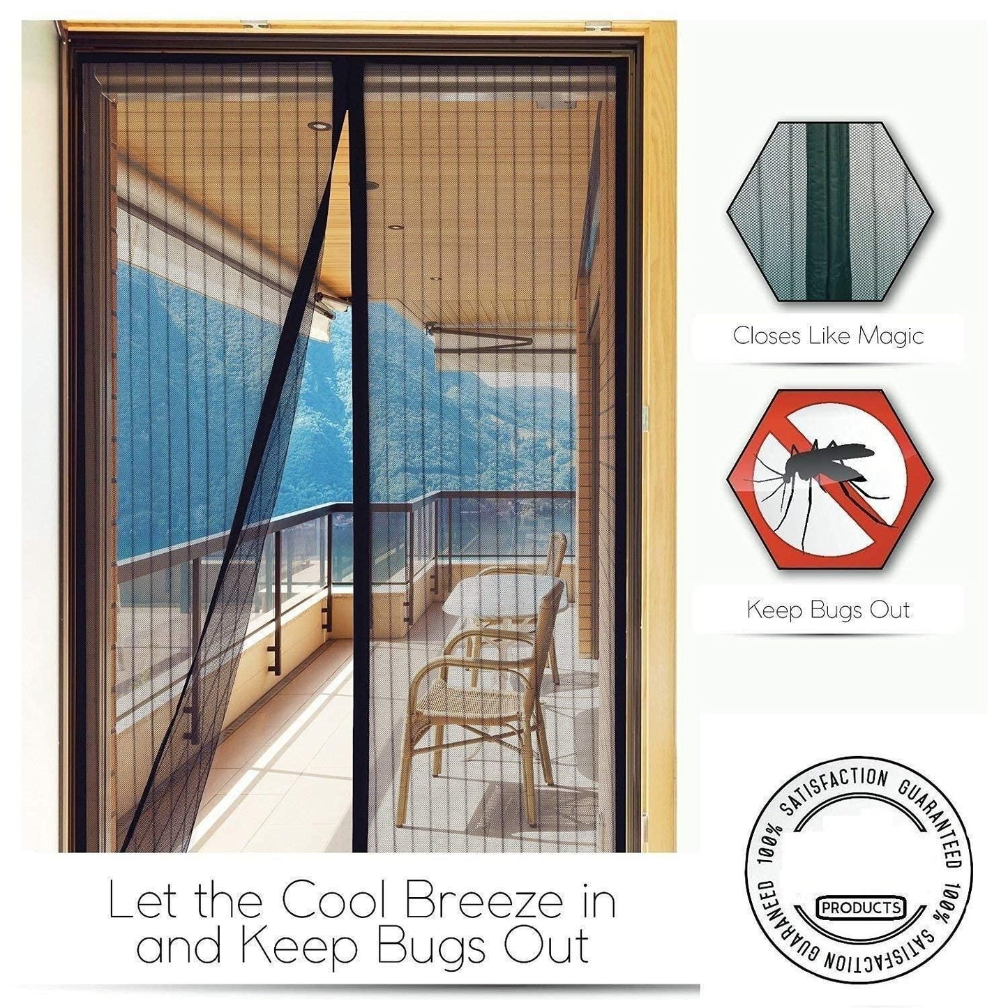 Magnetic Mosquito Net Screen for Main Doors