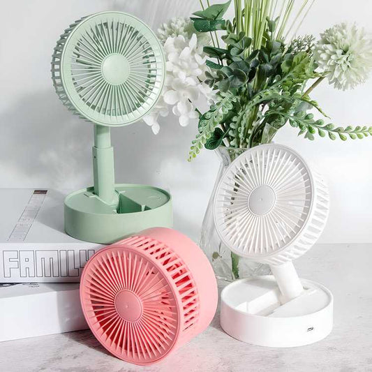 Portable Rechargeable Fan | For Hiking, Picnics, Travel, Beach, Camping, Prams
